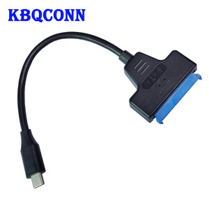 SATA-Festplatten kabel 22-polig zu USB3.1-Übertragungs kabel 2,5-Zoll-Solid-State-Laufwerk Einkopf-Datenkabel Typ C. - Product Image 1