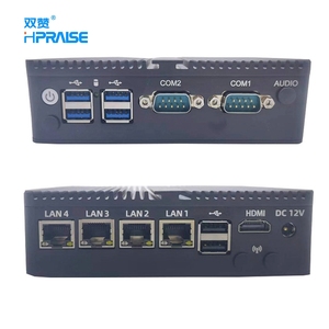 J4125 J1900 Fanless VPN Router Firewall <strong>Network</strong> Server 6 USB 4 LAN Nuc Mini Industrial <strong>Computer</strong> Support Wins 10
