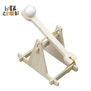 交互式科学套件简易组装木质弹射器模型套件 - Product Image 1