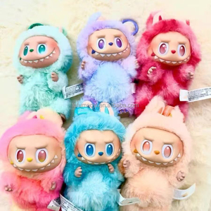 Scannable Blind Mystery Boxes Labubu V3 Gradient Color Plush Doll Pendant Series Monsters Anti-counterfeiting <strong>Verification</strong> <strong>Code</strong> - Product Image 3