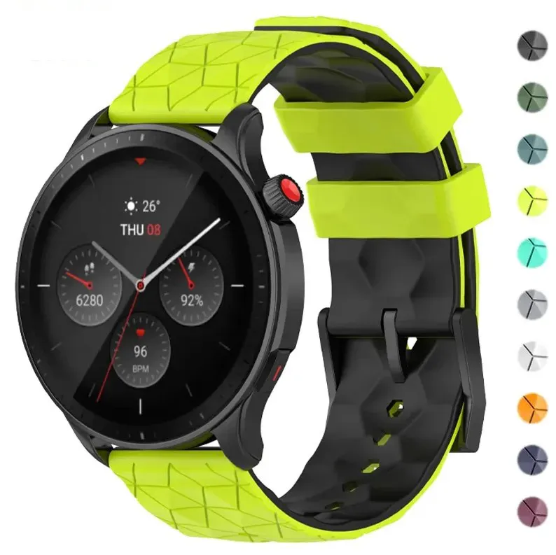 CAOWTAN Sport Band Active Gear S3 General Bracelet 20mm 22mm Silicone Strap for Samsung Galaxy Watch 6 5 4 Classic Fashion Band