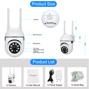 V380 Pro fabrika 1080P Mini açık PTZ kamera 360 derece ev güvenlik kablosuz WiFi küçük Dome IP ağ kamerası - Product Image 6