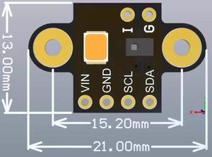 Iluminación de temperatura de color, detección de medición de color, módulo de sensor de reconocimiento de espectro Visible, AS7341, a la venta, al por mayor - Product Image 3