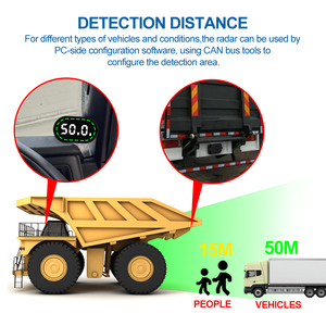 77GHz Object Detection radar System Blind Spot Detection <strong>24V</strong> <strong>Reversing</strong> Parking System IP69K Microwave radar <strong>Sensor</strong> for Bus Truck - Product Image 4