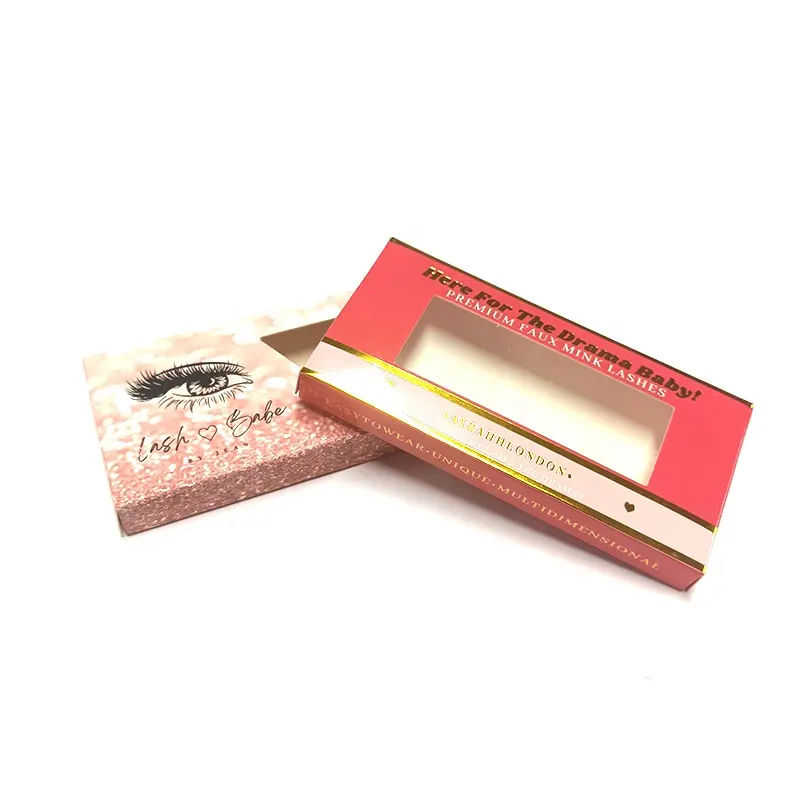 Boîte d'outils de maquillage avec impression personnalisée moins chère boîte en papier d'emballage pour cils
