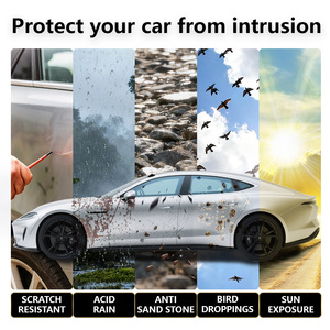 Wesun de alta qualidade carro filme TPU-MAX75 7.5mil TPU PPF pintura proteção filme super hidrofóbico, macio, brilhante, reparação térmica - Product Image 5