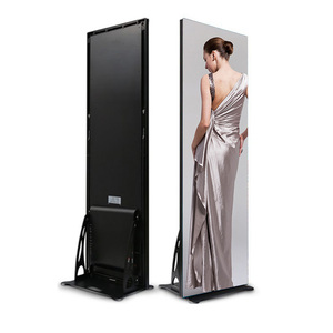 Display del sito di visualizzazione Digital Signage poster con Led interattivi da pavimento mobile