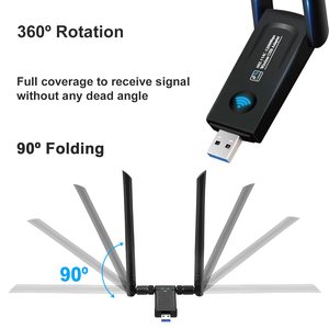 USB 3,0 de doble banda 1200Mbps Wifi dispositivo de cifrado 5G/Wifi 802,11 adaptador de CA Android TV Box USB inalámbrico ordenador portátil en Stock - Product Image 3