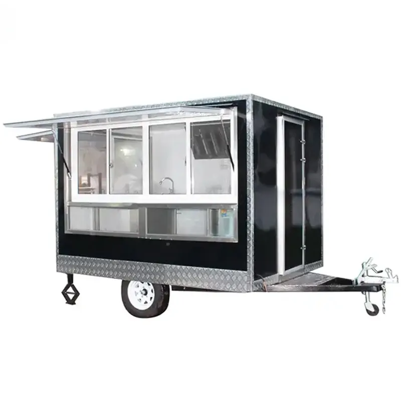 JX-FS280 Mobile remorque de café crème glacée van voiture mobile cuisine de fret panier alimentaire van à vendre