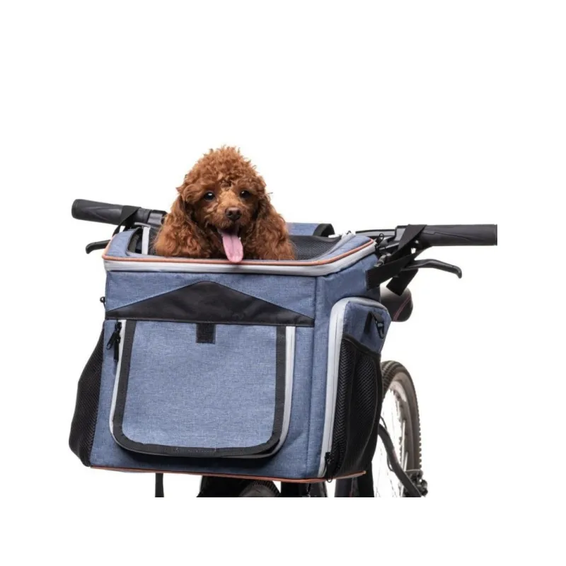 접이식 개 자전거 바구니-확장 가능한 6 in 1 소프트 애완 동물 캐리어 배낭 개 캐리어 숄더백 카시트 캐리어