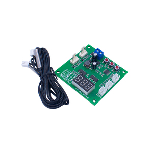 DC 12V 2 CH PWM Digital DC Motor Speed <strong>Controller</strong> Fan Thermostat <strong>Temperature</strong> Control Switch <strong>Temperature</strong> <strong>Sensor</strong> Buzzer - Product Image 1