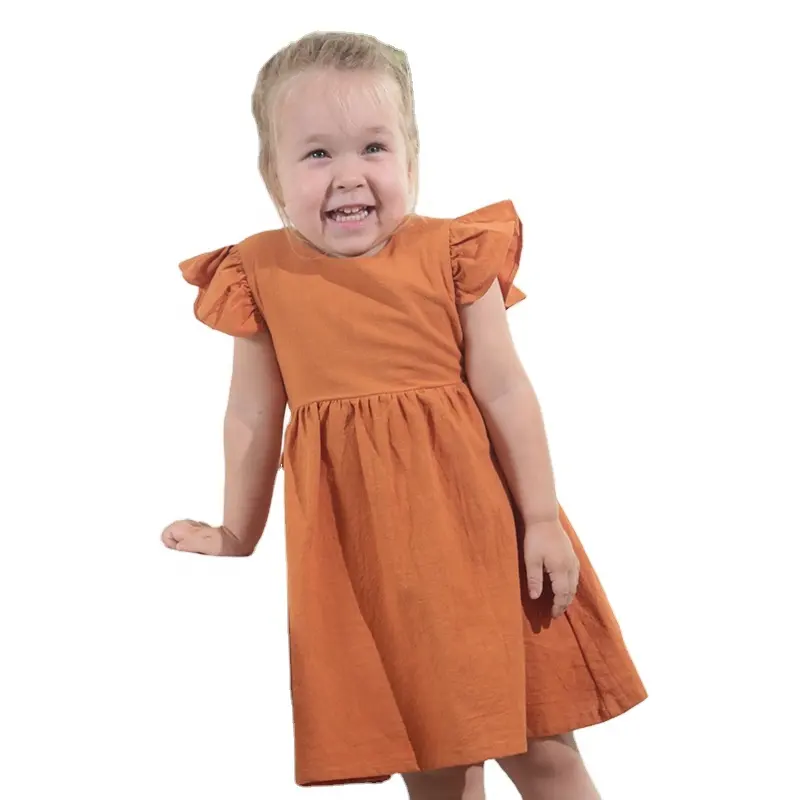 Детское хлопковое льняное платье