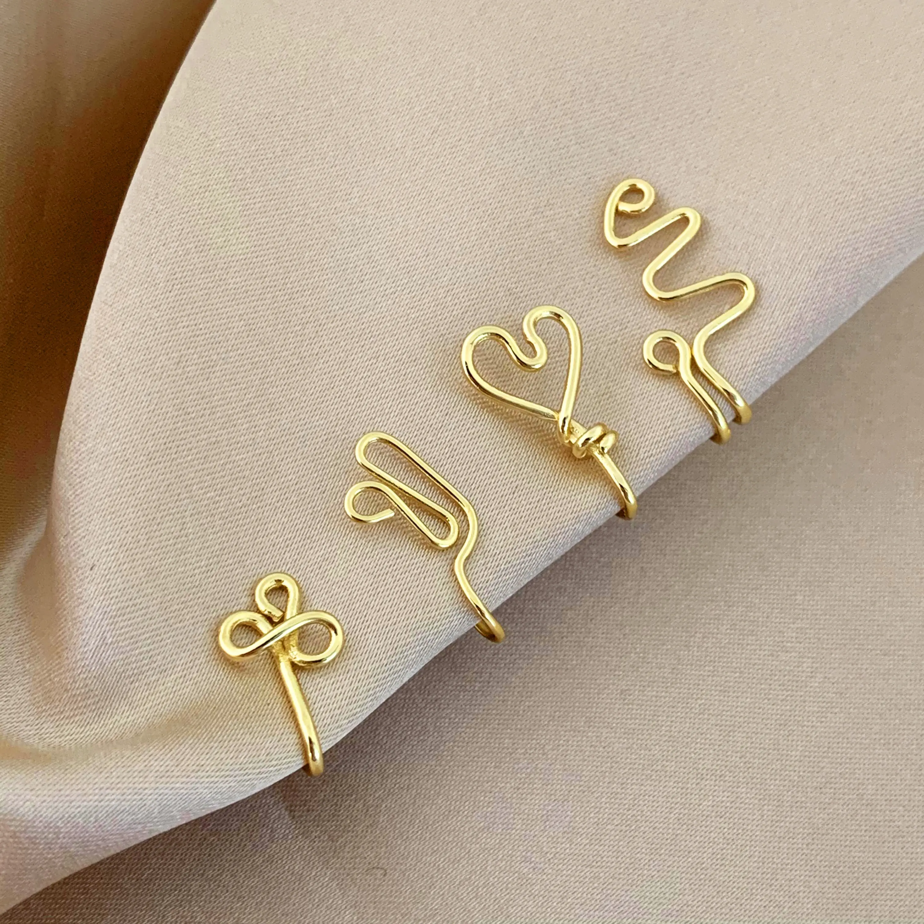 Diniseic — bague de nez en or, anneau pince-nez, en forme de bulbe, Faux anneaux, nouvelle collection 2021