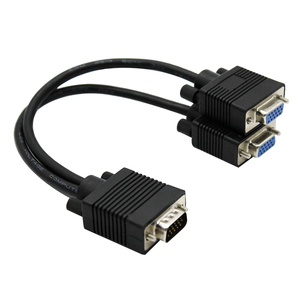 Cable divisor VGA 1 a 2, convertidor de extensión de adaptador de Monitor LCD
