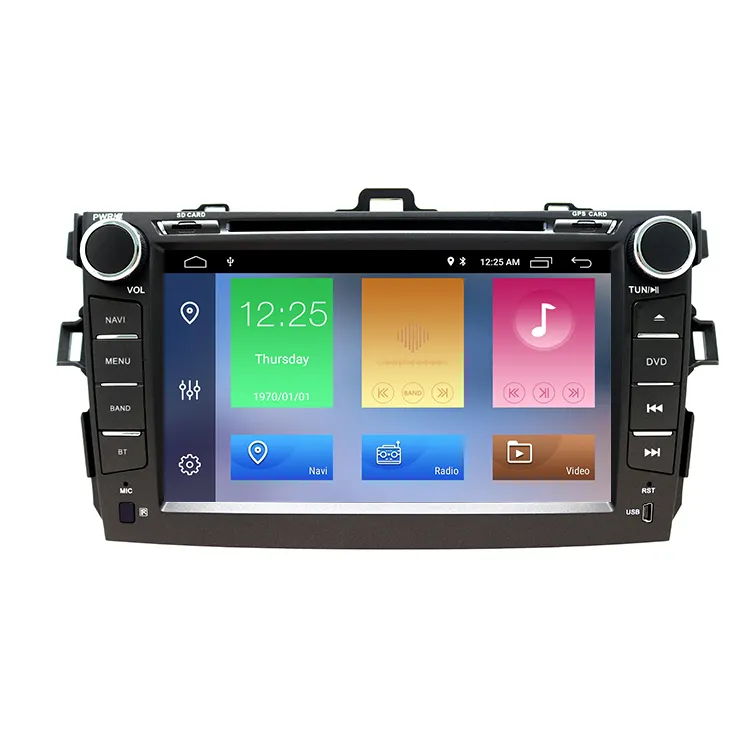 DSP Carplay 12 2 Din Android Rádio Estéreo Do Carro DVD Player Para TOYOTA AURIS COROLLA Altis 2012 2013 GPS estéreo GPS BT Wifi