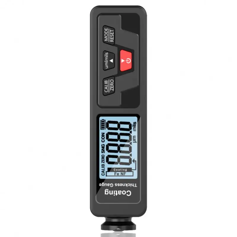 Medidor de espesor de recubrimiento de película digital 1500um, dispositivo de medición de monitor para pintura de coche y metal