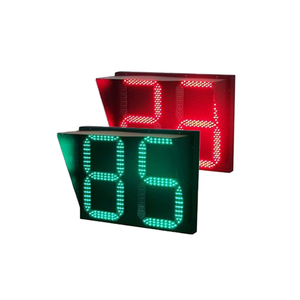 400mm square <strong>LED</strong> <strong>Countdown</strong> <strong>Timer</strong> <strong>2</strong> <strong>Digits</strong> 3 Colors R+G+Y Traffic Light - Product Image 2