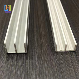 Kunden spezifische U-förmige Nut aus Kunststoff, einspuriges <span class=keywords><strong>PVC</strong></span>-Profil, doppelte U-förmige Gleit schiene