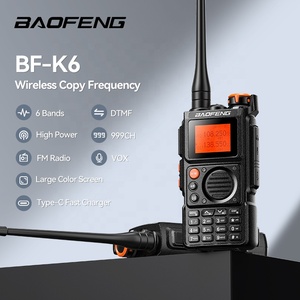 Baofeng-Walkie-talkie de mano bidireccional de 5W, intercomunicador de 10km, con logotipo personalizado, funciones inalámbricas para coches - Product Image 2