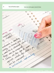 Bantalan Memo warna-warni promosi grosir Tab indeks catatan tempel tahan air kualitas tinggi - Product Image 5