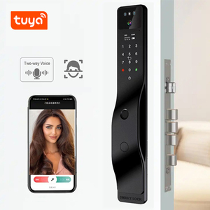 3D Face Tuya wifi Cerradura inteligente Password di impronte digitali codice chiave Smart serratura della porta con la macchina fotografica