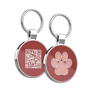Printed Custom QR <strong>Code</strong> 13.56MHz NFC Metal Ring RFID Pet Tag for Dog/Cat Tracking - Product Image 3