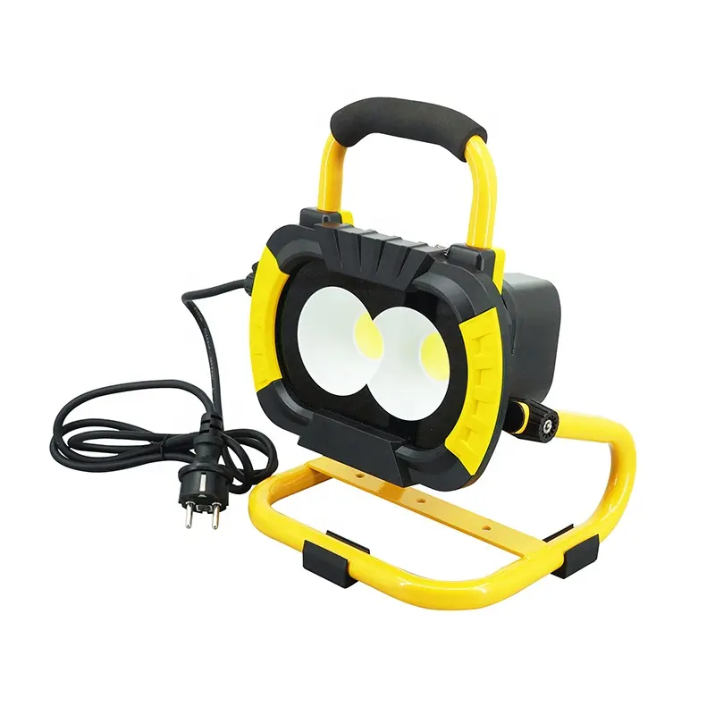 50W 5000LM impermeável IP44 AC-DC Power Tool Battery LED WORK flood LIGHT Com 21v Tools Battery