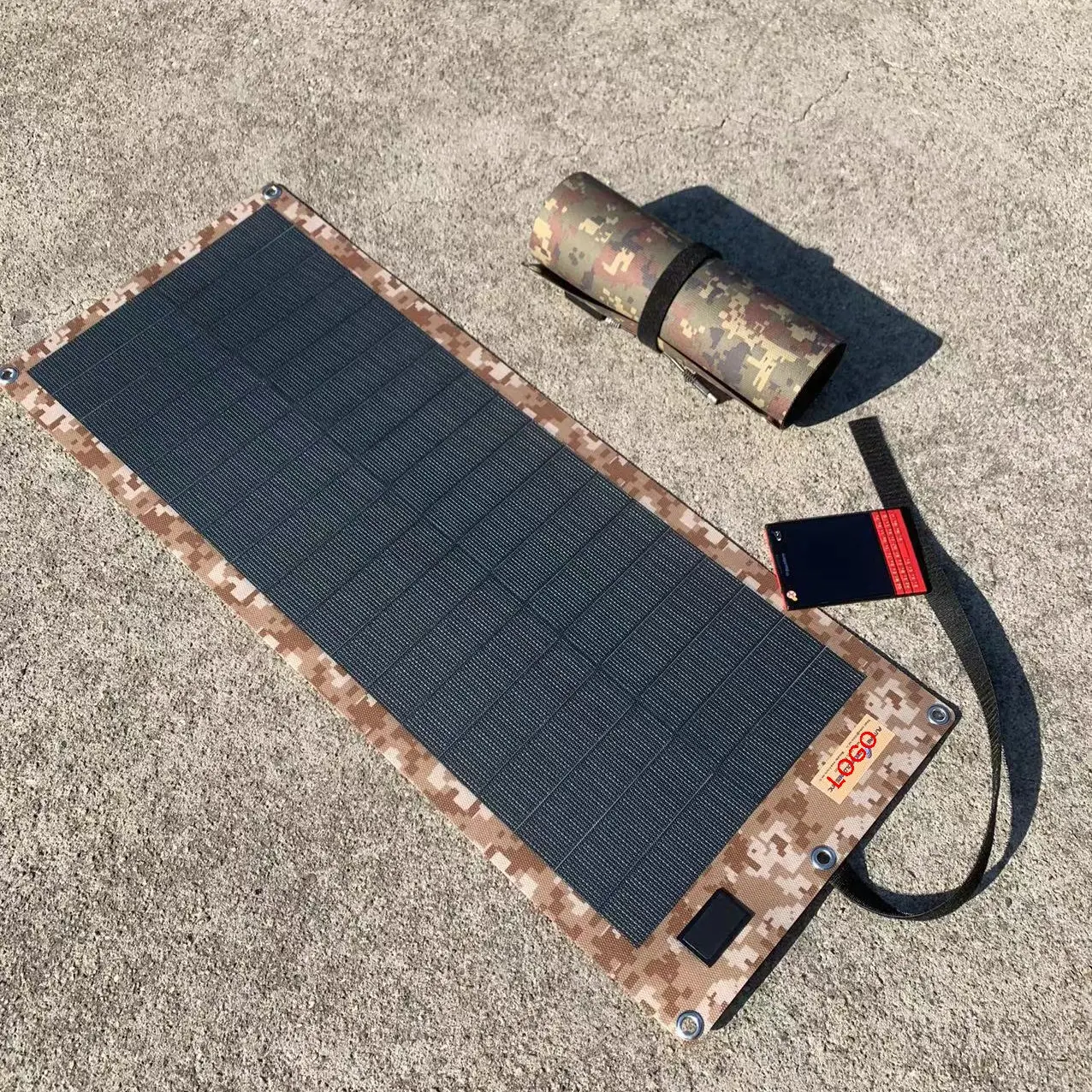 Painel solar flexível pequeno da pilha portátil durável do costume 36W CIGS