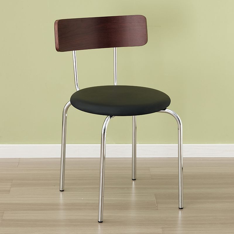 Black Walnut - Black Seat - Silver Frame