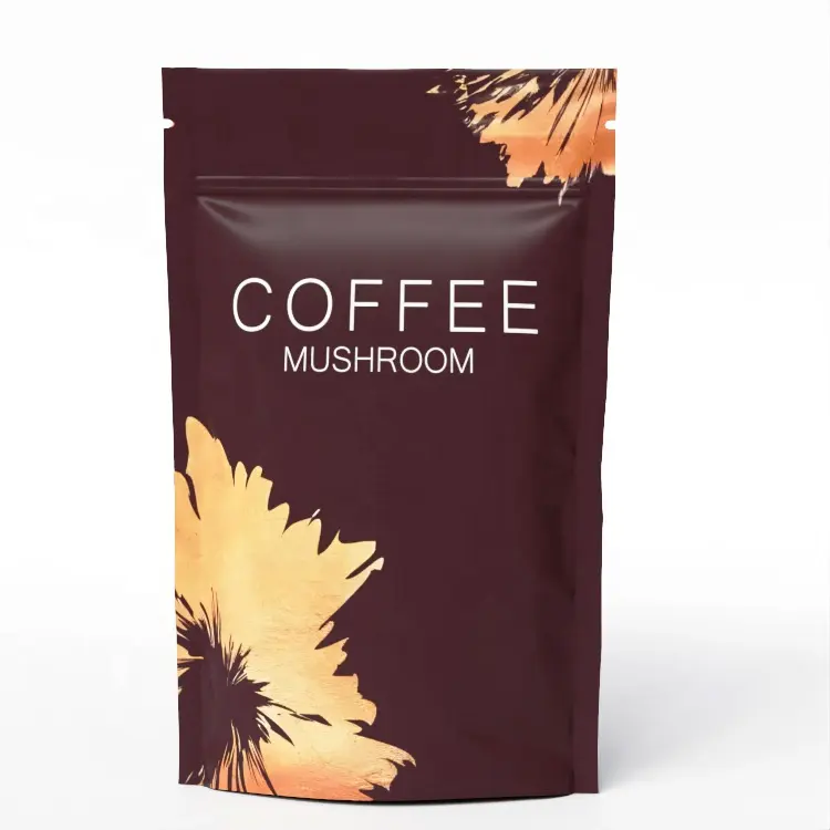 Oem nhãn hiệu riêng Ganoderma cà phê đen ngay lập tức nấm cà phê chiết xuất bột hữu cơ sư tử bờm nấm cà phê