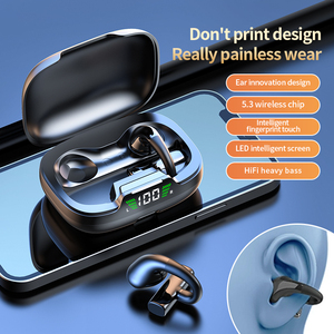 JR03 TWS Wireless Clip-On Sports Headset LED Display Black Pain-Free Wearing for Bluetooth V5.3 for <strong>Apple</strong> Chipset - Product Image 6