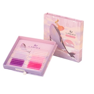 New Matte Black Volume <strong>Lash</strong> Extensions Glitter Color <strong>Lashes</strong> for Eye Makeup with Beautiful <strong>Lash</strong> Box for Professional - Product Image 1