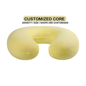 Du lịch màu hồng gối tùy chỉnh màu sắc ấm cúng Bộ nhớ bọt gối với túi - Product Image 5