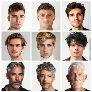 European Human Hair swiss Lace System Male Replacement Hairpiece in Stock