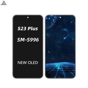 S23 + จอ Super AMOLED สำหรับ Samsung Galaxy S23 PLUS, แผงหน้าจอสัมผัสประกอบ Digitizer S916W S916U S916B พร้อมกรอบ