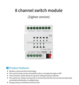 Tuya Wifi Zigbee Home 8 Gang 8 Channel Way pannello App controllo elettronica Wireless prodotto Smart Switch per la casa - Product Image 6