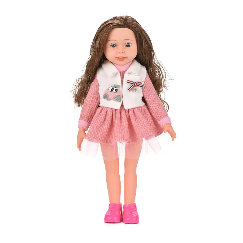 Di lusso 18 pollici bambola di plastica gril per regalo carino per bambini gril bambola per 10 anni grils barby bambola