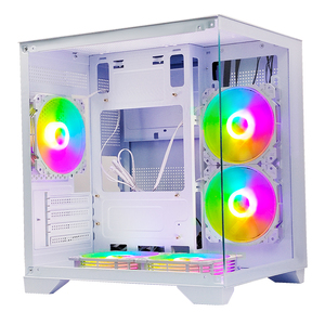 Gabinete de computadora Choiyan, estuche de computadora personalizado blanco, estuche de escritorio para Pc, configuración de Pc de escritorio, estuches y torres de computadora para juegos - Product Image 4