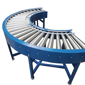 物流行业转向输送机重载90度弯曲滚筒输送机 - Product Image 1