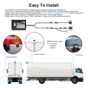 PJAUTO OEM Car Reversing Aid Front Rear Truck Assistant Blind Spot Detection <strong>Backup</strong> Reverse Camera Parking <strong>Sensor</strong> <strong>System</strong> - Product Image 5