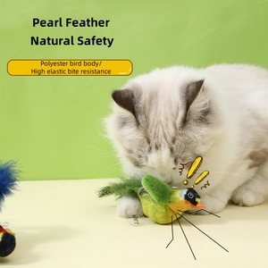 Gran oferta de juguetes para gatos, simulación de gatos, hierba gatera, pájaro chirriante, Juguetes Divertidos interactivos para pájaros, juguetes para gatos - Product Image 4