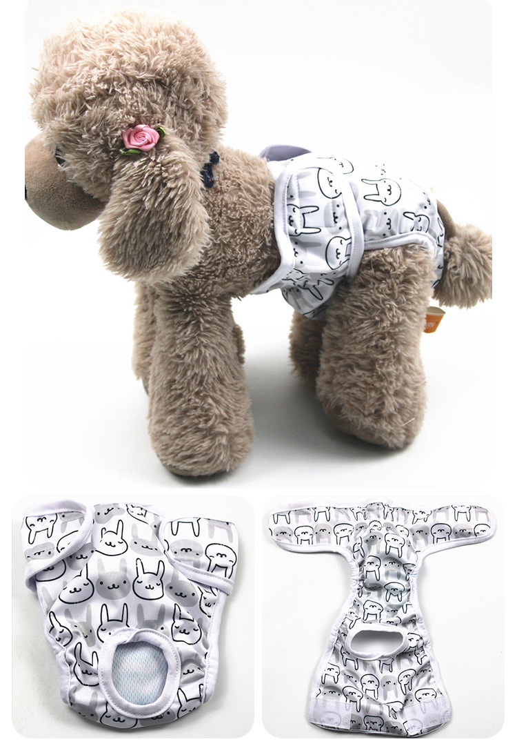 Rabbit-ear printed doggy-style period underwear