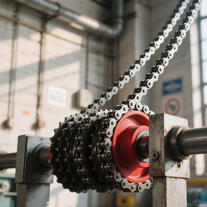 Hiệu suất cao truyền song công chuỗi Con lăn thép không gỉ 15 20% độ bền kéo cao hơn độ chính xác gia công tiếng ồn thấp - Product Image 5