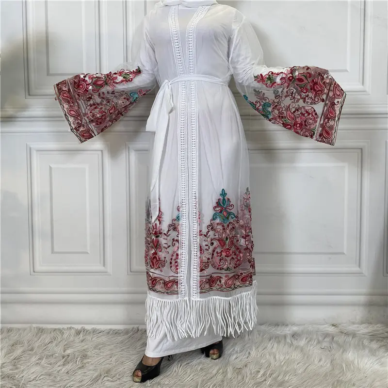 New Collection Modest Fashion Dubai Fancy Dresses Muslim Women Printed Plaid Abaya Indian Long Cotton Muslim Blouse