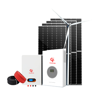 Turbine eoliche domestiche sistema di generazione di energia solare complementare 10kw-50kw MPPT <span class=keywords><strong>PWM</strong></span> Controller agli ioni di litio di montaggio sul tetto della batteria