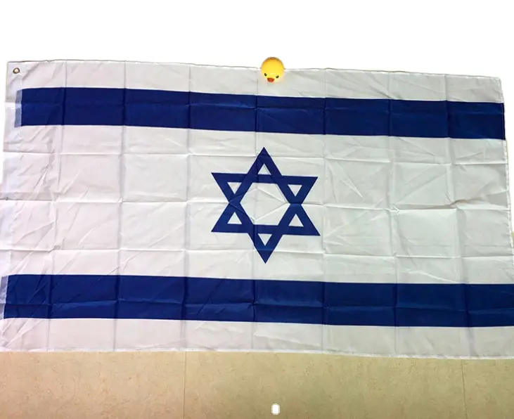 Estoque de alta Qualidade Por Atacado Hot Sale 90*150 centímetros Da Bandeira Israel
