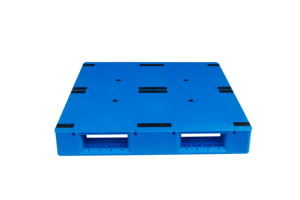 NEXARA新材料HDPE 1111堆叠甲板平面物流重型托盘，带三流道，用于货架系统 - Product Image 2