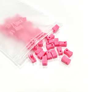 Nhựa PE tự động dây kéo thanh trượt quần áo bao bì túi dây kéo puller Clip-on trượt khóa đầu - Product Image 2