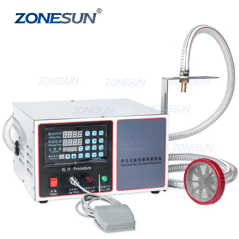 ZONESUN ZS-GFK17C automática máquina de llenado de detergente de lavandería champú máquina de jugo de agua de aceite de leche de botella de líquido de llenado máquina