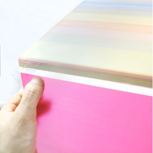 Colorful Gradient Acrylic <strong>Rectangular</strong> <strong>Table</strong> Square <strong>Table</strong> - Product Image 2
